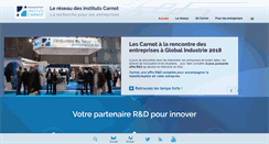 Desktop Screenshot of instituts-carnot.eu