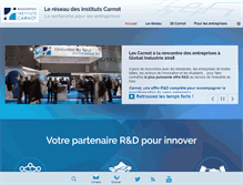 Tablet Screenshot of instituts-carnot.eu